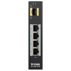 D-Link 5-port Unmanaged Industrial PoE Switch -40C to +75C, 120W PoE Budget